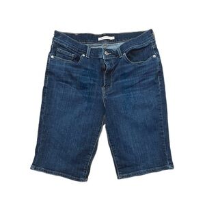Levi’s women’s blue jean Bermuda shorts